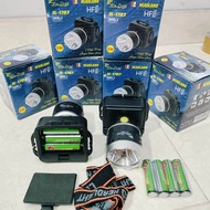 senter kepala baterai jinlong AA 3 pcs baterai jam dinding JL-1707 3 mode cahaya 004