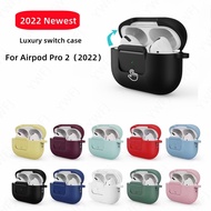 Press Button Lock Airpod Pro 2 for airpod pro 2 protector case w/keychain anti-lost case Security lock case for airpods 1 2 3 Pro DUTG