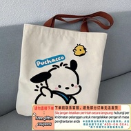 Get Q Spring New Student Make-up Canvas Bag Cute Cartoon Canvas Bag Lazy Style Canvas Student Canvas