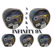 Tali BENANG ASUKA INFINITY 9X SULAM Braided Line / Tali pancing / Tali Benang / 100meter / 20lb/30lb