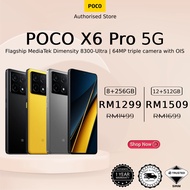 POCO X6 Pro 5G (8+256GB / 12+512GB) , 64MP AI Triple Camera + 67W Turbo Charge SmartPhone