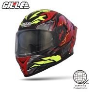 Gille Helmet 135 GTS V1 META Motorcycle Helmets Full Face Dual Visor Free Iridium Lens