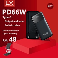 【CCC Certification】Power Bank 20000mah Original Fast charging Built-in Cable Powerbank 50000mah