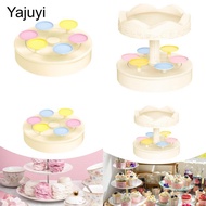 [Yajuyi] Rotatable Serving Tray Round Turntable for Desserts Revolving Autorotation Cupcake Stand Ca