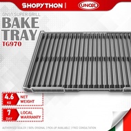 UNOX SUPER.GRILL TG970 (530x325mm) Non-Stick Aluminium Ribbed Plate Combi Oven Cheftop Cooking Meat Fish Tray Grill