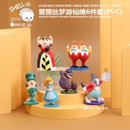 6Alice in Wonderland Doll Figurine Cake Baking Decoration Model Ornament Toy