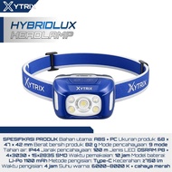 AOKI XYTRIX HYBRIDLUXlamp 750LM OSRAM P8 Dual Power Rechargeable + AAA Sensor Lampu Kepala Outdoor U