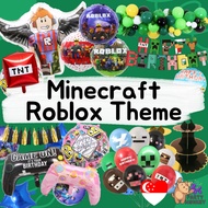 [SG Seller] Minecraft Balloon Party Decoration Mine Craft Gaming Theme Birthday Decor Controller Ban