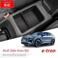 Audi Q5 Q4etron Armrest Box Storage Box Q6 Central Control Storage Supplies Storage Box Modified Dec