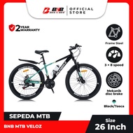 Sepeda Gunung Mtb Veloz "ukuran 26inch" 3x8 Speed (Dapat Botol Minum) 