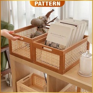 Rattan Storage Basket | Muji Style Deco Storage Box | Bamboo Basket Wooden Boxes | Container Organiz