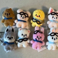 Kpop Stray Kids Pilot Doll FM Plush Key Ring Wolf Chan Bbokari Jiniret Stuffed Keychains Bag Pendant