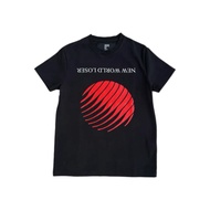 เสื้อยืดแขนสั้นผ้าฝ้ายทรงหลวมสำหรับฤดูร้อน HBA Hood by Air New World Loser สำหรับเยาวชนในวัยรุ่น เสื