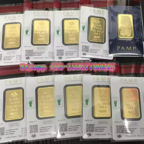 1oz Switzerland Gold Bar Silver Bar PAMP Suisse Lady Replica Bullion Gold Coin Gifts