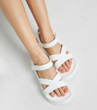 KANDAL KD0101 Akross - รองเท้าแตะรัดส้นผู้ชาย ผู้หญิง สีขาว White น้ำหนักเบา กันน้ำ แห้งไว EUR 37-42