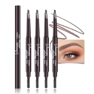 Eyebrow Pencils for Wn, Medium Brown Brow Pen Brow Brush for Eye Makeup, Dual-Sided Soft Ultimate Re