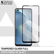 Tempered Glass Full OPPO Reno 4 F | Anti Gores Kaca - Hitam