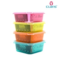 SQ Square Foodsaver Lunch Box Bento Plastic Ompreng Food Container 750ml Leakproof