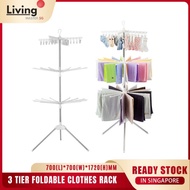 3 Tier Foldable Clothes Drying Rack Towel Rack (READY STOCK)