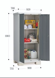 稻葉牌日本原裝進口 - 戶外儲物櫃 - Inaba Outdoor Storage Cabinet BJX 系列 - BJX-097E 綠色