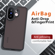 Casing For Vivo X200 Fe X200Fe VivoX200 Fe VivoX200Fe 5G Matte Transparent Phone Case Armor Shockpro