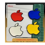 3D Embossed Apple Emblem 3D Acrylic Emblem Embossed Sticker Apple LOGO Emblem Accessories