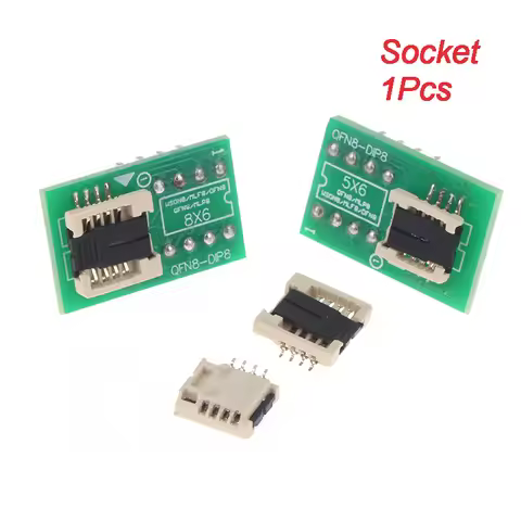 DFN8 WSON8 MLF8 MLP8 QFN8 to DIP8 Adapter 6*5 6*8 IC Chips Socket For CH341A TL866ii Plus RT809H/F T