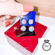 950 high-quality Italian silver earrings with Czech diamond stones, free for the first time, code H0