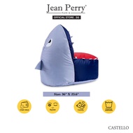 Castello Blue Shark Bean Bag Hippo I Lazy Sofa I Bean Bag I Sofa Bag