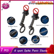C  Black Robust G Spot Spike Penis Sleeves with Bolitas for Men G point Delay Ejaculation Condom