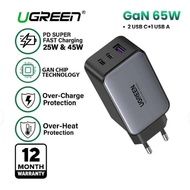 TRAVEL CHARGER UGREEN 10335 NEXODE GAN 65W GRAY