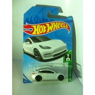 HW Hot Wheels. 2019 Green Speed Mini CollectionHW - 1. Tesla Model 3. Pearl White by MATTEL