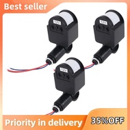 3 Pcs Black Motion Detectors Motion Sensor Light Switch Outdoor Pir Direct Current 12V Motion Sensor