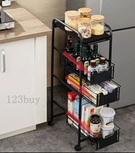 多功能可移動/帶輪/多層/夾縫抽屜式收納架 Storage rack