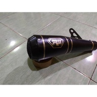 kenalpot racing ninja 250R R15 Vixion GSX R25 R9 gp full black