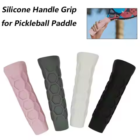 Silicone Pickleball Paddle Grip Cover Padel Accessories Silicone Undergrip Handle Non-Slip Reusable
