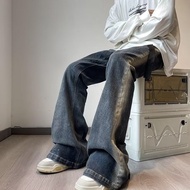 Seluar Kerja Vintage seluar kargo lelaki Seluar beg Gaya jalan raya gaya vibe gaya jeans dicuci selu