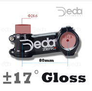 Deda Zero 2 bóng trắng/Matte hợp kim đen + carbon đường/Xe Đạp MTB gốc 6/17 độ ghi đông xe đạp phần