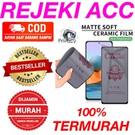 TG Tempered Anti Scratch Ceramic Matte Privacy Anti Spy Tempered OPPO A91 A92 A93 5G A94 5G A95 A97 