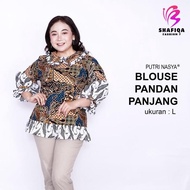 Blouse Batik Blouse Batik Big Size Ld 140 Wanita Atasan Batik Jumbo