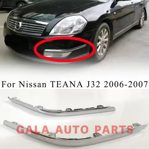 2PCS left and right Molding Front Bumper Fog Lamp Chrome Cover Trim For Nissan TEANA J31 2006-2007 6