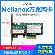 【現貨】【 24h】Mellanox MCX311A 黑白群暉NAS萬兆光口網卡MCX312B 臺式機電腦