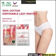 5s PAN-MATE 100% Cotton Disposable Panties Travel Underwear Ladies Women Panty Men Brief 一次性纯棉纸内裤