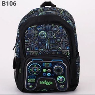 Smiggle PS Black Backpack/Boy Elementary School Backpack