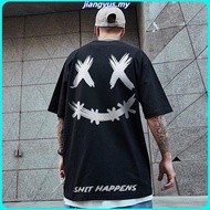 S-7XL 100% Cotton T Shirt Ready Stock Men T-shirts Baju Lelaki Oversized Men's Clothing Plus Size Sh