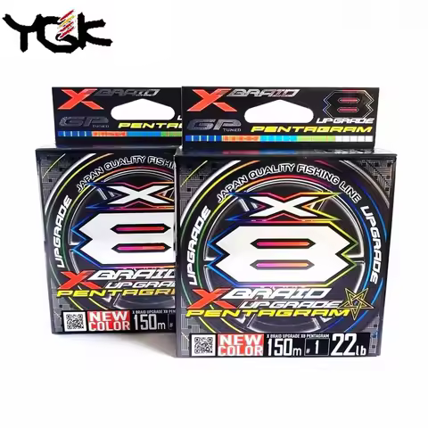 100%Original Japan YGK X BRAID Upgrade X8 PENTAGRAM Fishing Line Multifilament X8 PE Line 150m/200m/