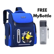 Ransel Sekolah Anak Motif Pikachu Poliester Tahan Air - Tas Ransel Anak Import Desain Terbaru