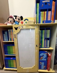 迪士尼兒童書架連圖書