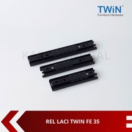 Twin Drawer Rail FE-35 Double Full Extension Drawer Rail Drawer Rail Track Drawer Slide Rail