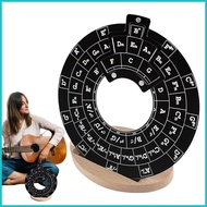 Guitar Chord Wheel Acrylic Round Wheel Chord Tool Melody School Supplies Educational Chord Wheel wit